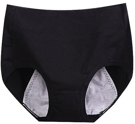 Generico Mutande Donna Curvy Invisibili Lavabili per Ciclo Mestruale Vita Alta, Tinta Unita Slip Donna Elegante Taglie Forti Mutande Costume Assorbenti