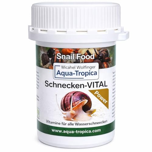 Aqua-Tropica Schnecken-VITAL Power Schneckenfutter 4in1 Sticks, 140g | Fitnesskur für Land- & Wasserschnecken, Gezielte Nährstoffversorgung