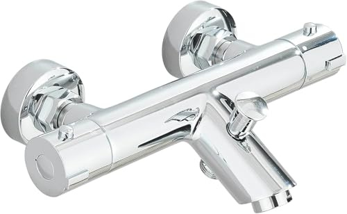 Duscharmatur Mit Thermostat Brausethermostat Brausearmatur mit 38 °C Sicherheitsstopp Duschthermostat Armatur für Dusche in Chrom