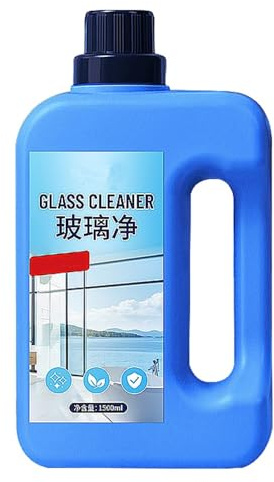 1 l Spezialreiniger for Glas und Spiegel – schnelltrocknend, spurlose Formel for Staub, Regenflecken, Schmierer – ideal for Fenster, Spiegel, Duschwände, Glas – praktisch(1pcs)