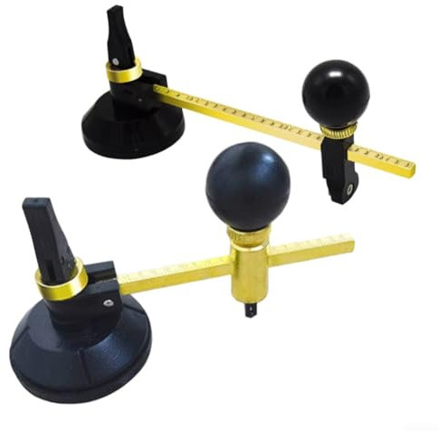 Circular Glass Cutter Featuring Easy to Read Scale and Secure Suction Cup for Accuracy (200mm)