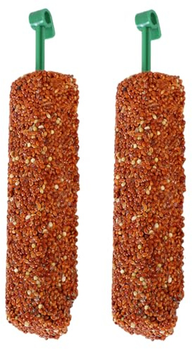 Bâton De Crunch Pour Perroquets - Food Sticks | Birds Parkeet Treats Sticks | 2 Pièces Snacks Pour Oiseaux | Formation De Prix Alimentaire Mâchant Des Snacks De Fourrage Pour Myna Perrocchet