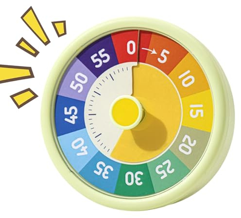 Timer visivo, design, 60 minuti, sveglia conto alla rovescia, per lavarsi i denti, lezioni a casa, gestione del