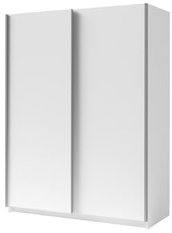 Masseno Schwebetürenschrank VARO 180/205/60 cm Kleiderschrank mit 4 Schubladen Schlafzimmer Schiebetürenschrank 3-türig mit Spiegel Eiche Wotan