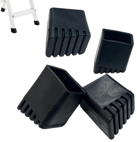 4 patas de goma para escalera, 20 x 30 mm, patas de escalera de repuesto para escalera de escalón, altas temperaturas, resistentes al desgaste, almohadillas antideslizantes