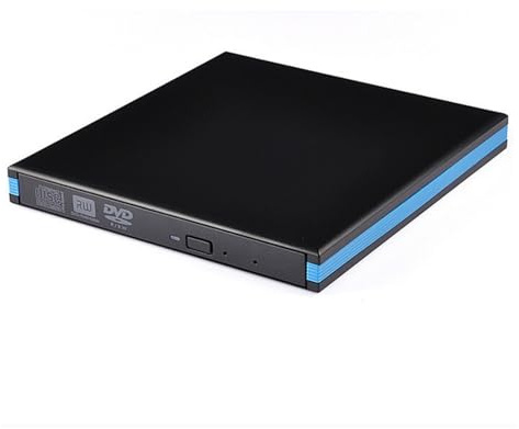 Lecteur DVD, Lecteur graveur Blu-Ray USB 3.0 CD DVD Externe pour Smart TV et Camping-Car(Zwart)