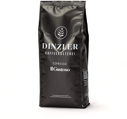 Dinzler Kaffeerösterei - Espresso Il Gustoso - Espresso, Café, Gourmet Kaffee, als ganze Bohne (1kg ganze Bohne)