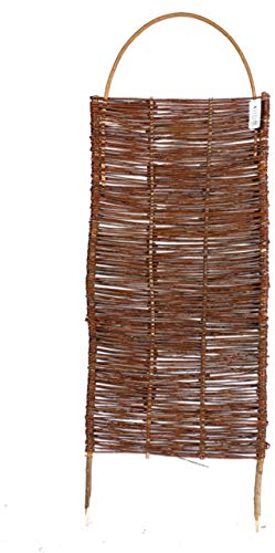 Weidenprofi Sichtschutz, Weidenzaun Modell Spanische Wand, Größe (BxH): 60 x 120 cm, Gesamthöhe 180 cm
