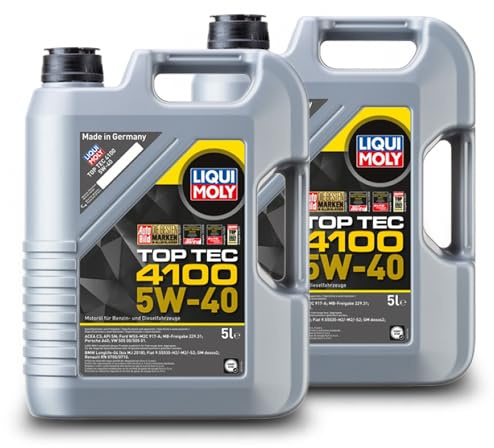 2x 5 L = 10 LITER LIQUI MOLY TOP TEC 4100 5W-40 MOTOR-ÖL MOTOREN-ÖL