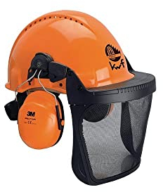 3M G3000MOR31V5B 3M0315B Forstschutzhelm G3000M mit Gehörschutz H31P3E und Visier, Orange