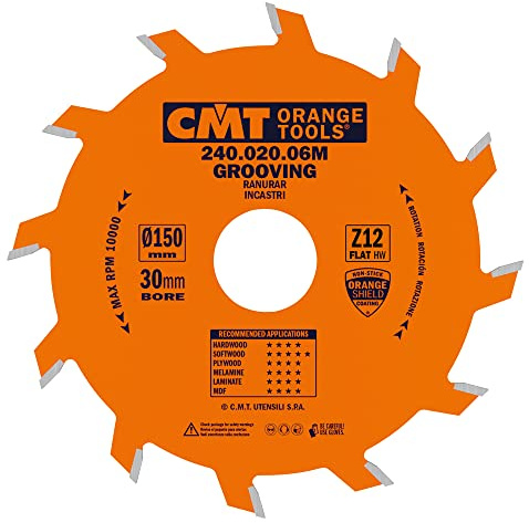 CMT Orange Tools 240.020.06M Slot Saw 150 x 2 x 30 Z 12 Straight