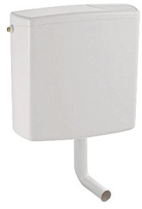 Geberit Aufputz-Spülkasten 140300111 | Tiefspülkasten mit 2-Mengen-Spültechnik | 3-6 Liter oder 6-9 Liter | 3-seitig anschließbar | vollisoliert | geräuscharm | Weiß | 21160 4, 41.0 x 13.8 x 40.5 cm