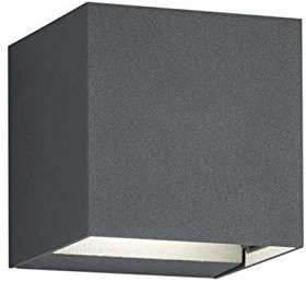 Trio Leuchten Adaja 226860242 LED Außen Wandleuchte, Aluminium, 2 x 3 Watt, Anthrazit