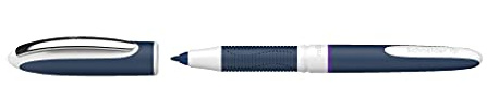 Schneider Tintenroller, Schaft dunkelblau/weiß, Strichstärke 0.6mm, violett