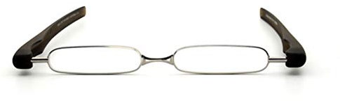 RXBFD 360 drehende Rohr-Stift-Klipp-faltende Lesebrille, Art- und Weiseschlanker Metallrahmen-Harz-Objektiv-stilvoller Leser