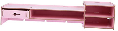 STOBOK Computer Monitor Elevated Stand Drawer for Desk Storage for Office Use Holds Sundries and Organizes Workspace