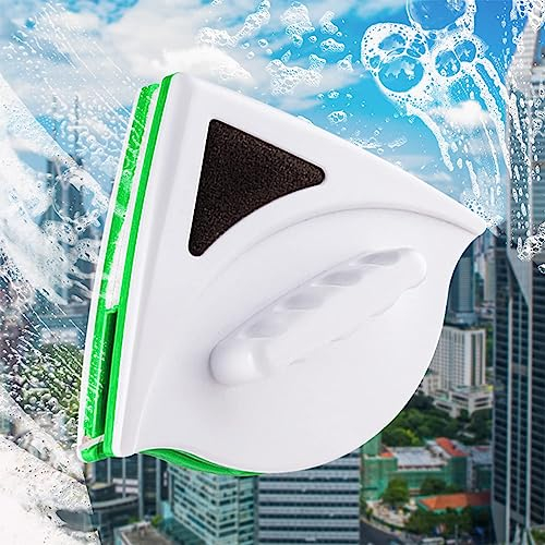 Podazz Lavavetri Magnetico per Doppi Vetri da 20-30mm, Attrezzatura Professionale per la Pulizia dei Vetri con Forte Impugnatura Magnetica Ergonomica - Verde