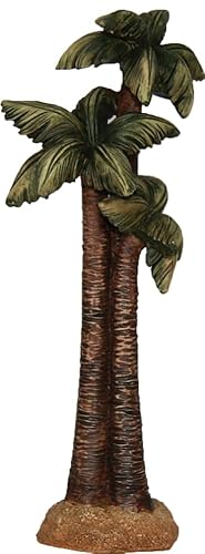 FADEDA JOK: Palmera/Altura: 20 cm/pintado a mano/figuras de belén fieles - Decoración de mesa de Navidad cuna Accesorios