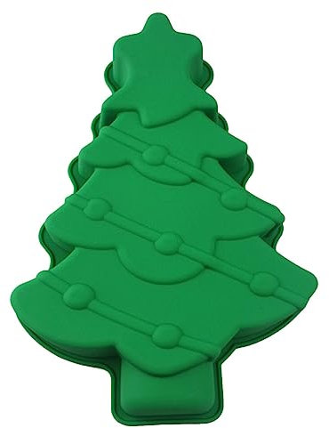 MUCKLILY 1pc Christmas Tree Silicone Baking Mold for Cake Decorating Food-Grade Material for Holiday Parties and Festive Treats Xmas Mold for Cookies and Cakes