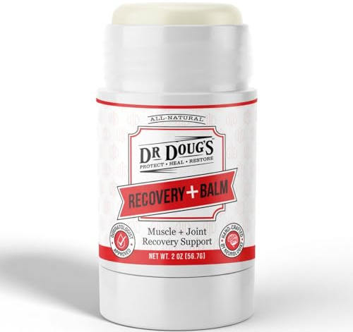 Dr. Doug's Recovery Balm – Organic Arnica & Magnesium Topical Rub – Soothing Support Lotion for Active Muscles, Joints, & Skin – Dermatologist Approved, Handmade in USA, Organic 2 oz Twist-Up Stick