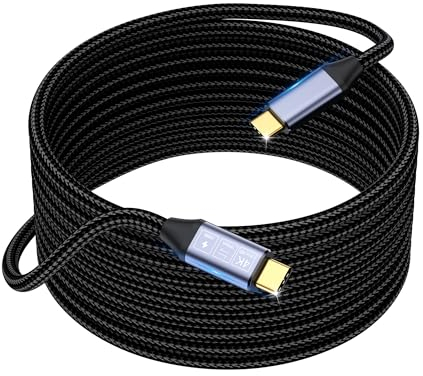 HOTUTUKI cavo usb type-c to type-c 3 metri,Cavo USB C a USB C 10 Gbps, Cavo USB Type-C 3.1 Gen2 × 2, 100W 20V/5A Ricarica Rapida, Trasmissione Video 4K @ 60Hz Compatibile con Laptop, Monitor