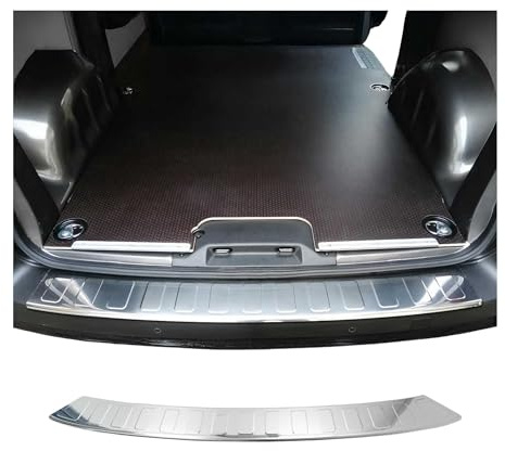 OMAC Protection de Pare-Chocs Arrière pour Citroen Jumpy 2016-2026 L1 L2 – INOX Finition polie – Seuil de Coffre sur Mesure – Protection Seuil de Chargement
