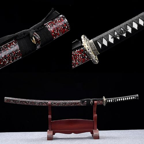 Träsamurai-svärd-103 cm, naturlig wenge-katana med foder, handgjord bokken, svärdstridsträning, Kendo, anime, cosplay, rekvisita Iaido, presenter till födelsedag, samling