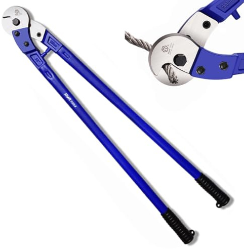ZrgGea Wire Cutters 36 inch | Wire Rope Cutter Heavy Duty | Industrial-Grade Wire Cutter Pliers, Forged from T8 Alloy Steel, Hardness HRC62, Sharp Cutting. for Stainless Steel Wire, Hard Wire Ropes