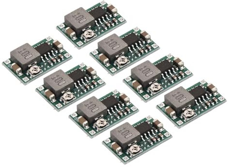 sourcing map DC-DC Buck Converter Voltage Regulator Adjustable Step Down Power Module MINI360 4.75-23V to 1.0-17V 3A for Power Adjustment Power Transformers 8 Pcs