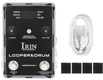 Guitar Looper Pedal Drum Machine Guitar Effect Pedal mit Dual -Pedal -Design für Professionelle Musiker