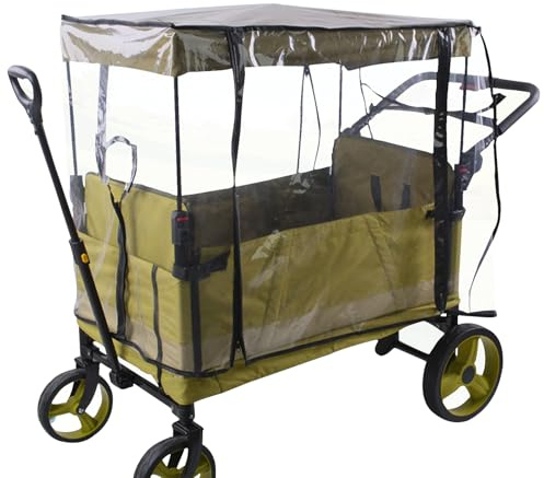 de lluvia para exteriores, transparente para lluvia, impermeable, cubierta de lluvia para cochecito, cubierta de viaje para cochecito de viaje, resistente al viento | Accesorio
