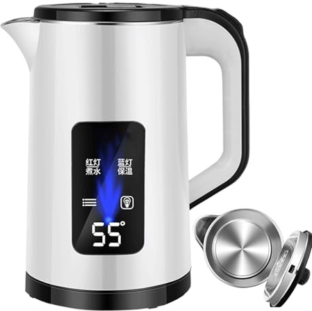 Molleta de agua eléctrica - acero inoxidable 3L hervidor de agua rápido, calentador de agua de gran capacidad | Caldera de té eléctrica por cable para la cocina del dormitorio Familia de d
