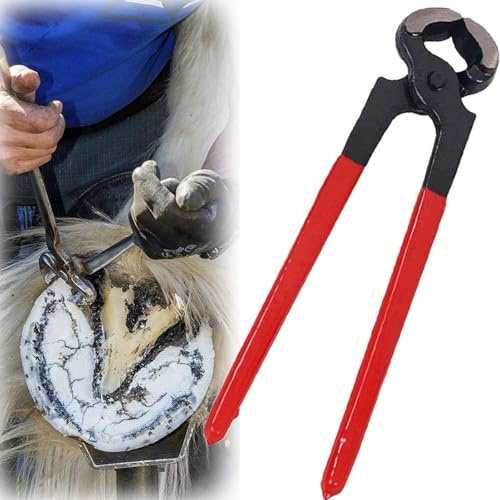 Alicates De Corte Para Cascos De 35.5cm – Kit De Herramientas Para Herradores De Caballos Con Acero Al Carbono, Mango Ergonómico Antideslizante