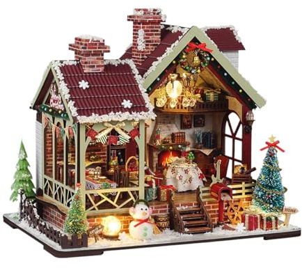 Kit de bricolage pour maisons miniatures - Modèle de construction en bois 3D pour adolescents et adultes - Kit de salle de bricolage créatif | Idée de décoration d'intérieur pour filles, cadeau
