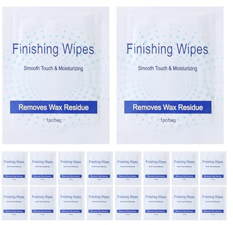 Ipetboom Salviette Depilatorie Detergente per Cera 40 Pezzi Salviette Post-Trattamento Corpo Lenitive Rimuovi Residui di Cera Delicate per Pelle Dopo Ceretta