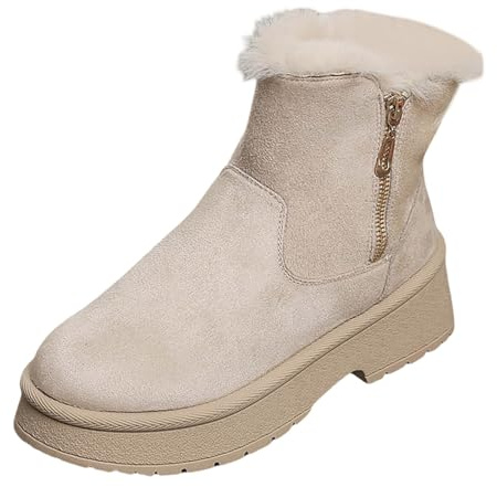 Generico Scarponi Neve Donna Doposci Dopo Sci Stivali Invernali Scarpe Da Neve Con Fodera Stivaletti Termiche Calde Impermeabili Snow Boots Imbottiti Antiscivolo Per All'Acqua Trekkin