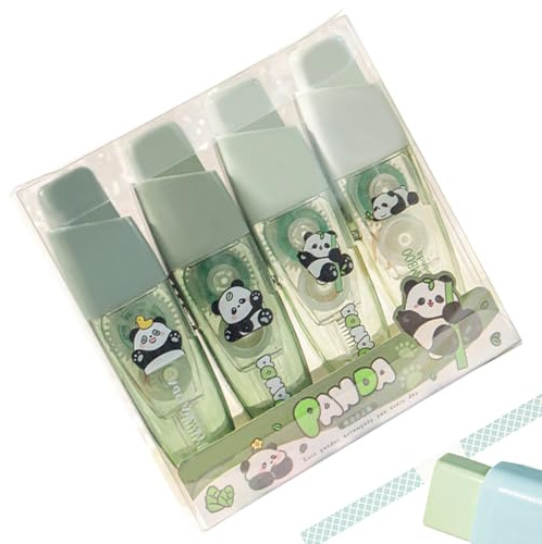 Nastro biadesivo per album di ritagli, set di 4 per il fai da te e il diario, nastro adesivo, dispenser per scrapbooking, corridore, per adolescenti, insegnanti, diario, carta, foto e