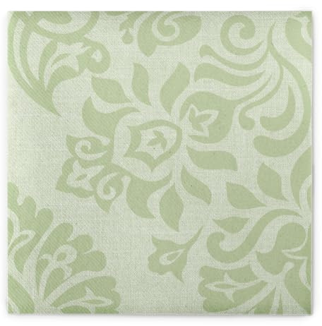Mank Airlaid Rex Lot de 50 serviettes jetables de qualité supérieure semblables à du tissu, douces et indéchirables, extra absorbantes, ornement de mariage, dans des couleurs tendance (vert sauge)