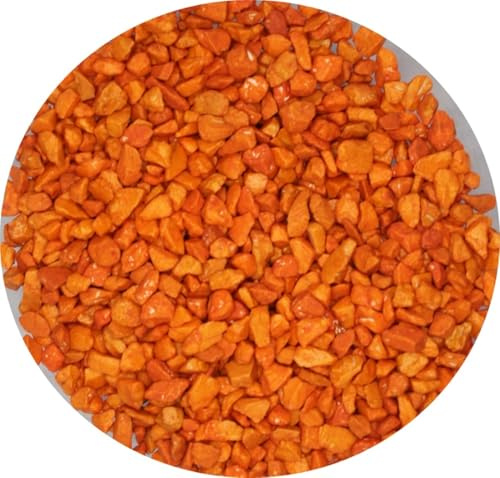 Deko Granulat ORANGE 5kg zum Bastel-Tischdeko Vasen Schalen Streuen, Modelleisenbahnen...