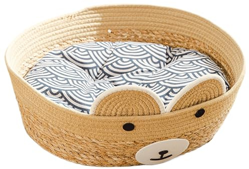 Maison pour chat Tapis de couchage lavable pour animaux de compagnie | Caverne pour chien pour chatons, chiots, jardin, cour, grange et cours
