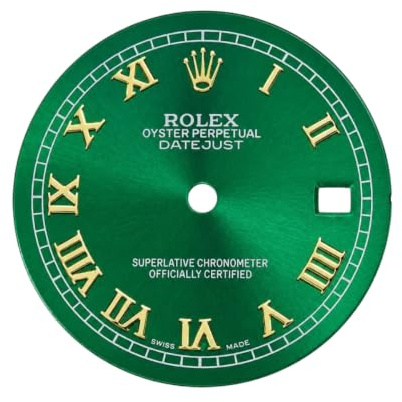 ROUHO Esfera Reloj Acero Inoxidable Cara Metal 8215 Movimiento 29mm Ventana Fecha Automático Reparación Accesorio Modificación Repuesto para Rolex Datejust