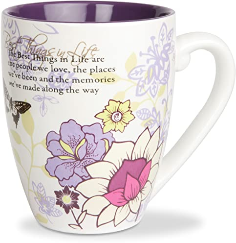 Pavilion Ceramic Mark My Words The Best Things in Life Mug, 20-Ounce, 4-3/4-Inch