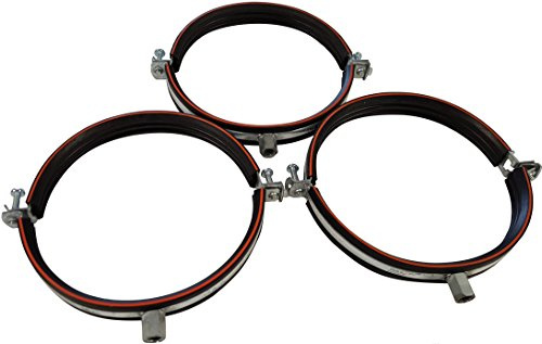 Intelmann Rohrschelle Ø 150, 3er Set, Gewinde M8/M10, MADE IN GERMANY (80 100 112 125 140 150 160 180 200)