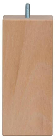 Furniture Legs Europe Möbelfuß vierkant Holz Höhe 16 cm (M8) | Hohe Qualität und nachhaltiges Holz mit transparentem Schutzlack