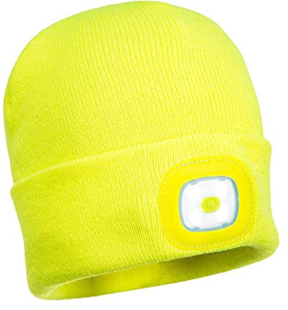 Portwest Herren B029 Mütze mit Wiederaufladbarem Led Beanie