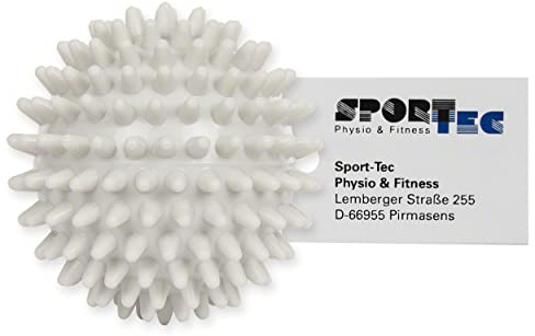 Sport-Tec Igelball Massageball Reflexzonen Massage Selbstmassage hart 9 cm anthrazit