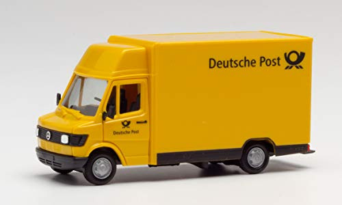 herpa 94207 – Mercedes 207D Post Fahrzeug Kögel, Deutsche Post, Cars, Gelber Miniatur Sprinter, Modellbau, Miniaturmodelle, Sammlerstück, Kunststoff - Maßstab 1:87