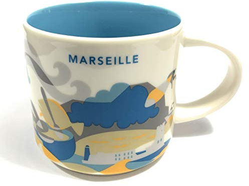 Starbucks Marseille France Mug YAH You are here Collection - 14 fl oz / 414 ml