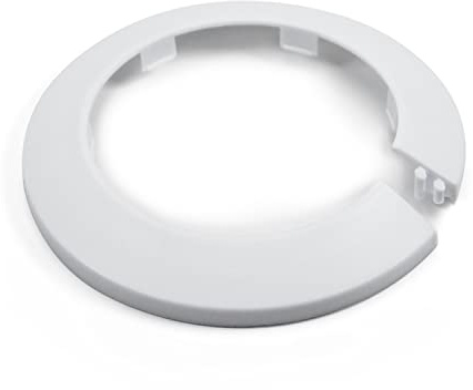 MroMax Passend für 7,3 cm weiße Kunststoff-PP-Rohrabdeckung, 75 mm, 1 Stück Flansch, Wasserrohr, Heizkörper-Dekoration, Rosettenring, Schnappkappe für Abfluss- und Entlüftungsrohre, um Lücken zu