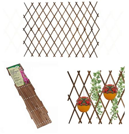Garden Mile Expandable Garden Trellis for Climbing Plants Heavy Duty Plant Panel Climbing Support Screening Panel for Flowers Decorative Trellis Fence Panels 180 x 90 cm
